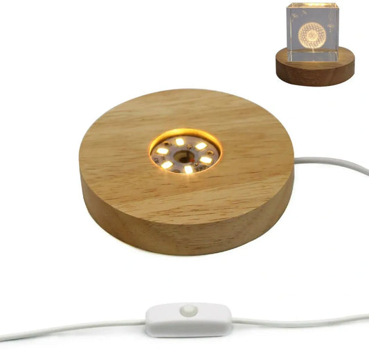 21. Wooden LED Base (Rounded)