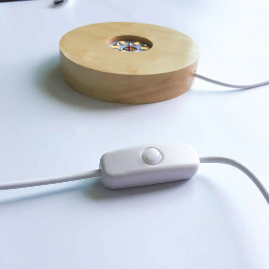 21. Wooden LED Base (Rounded)